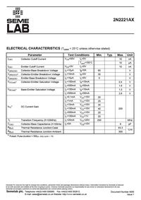2n222 transistor datasheet